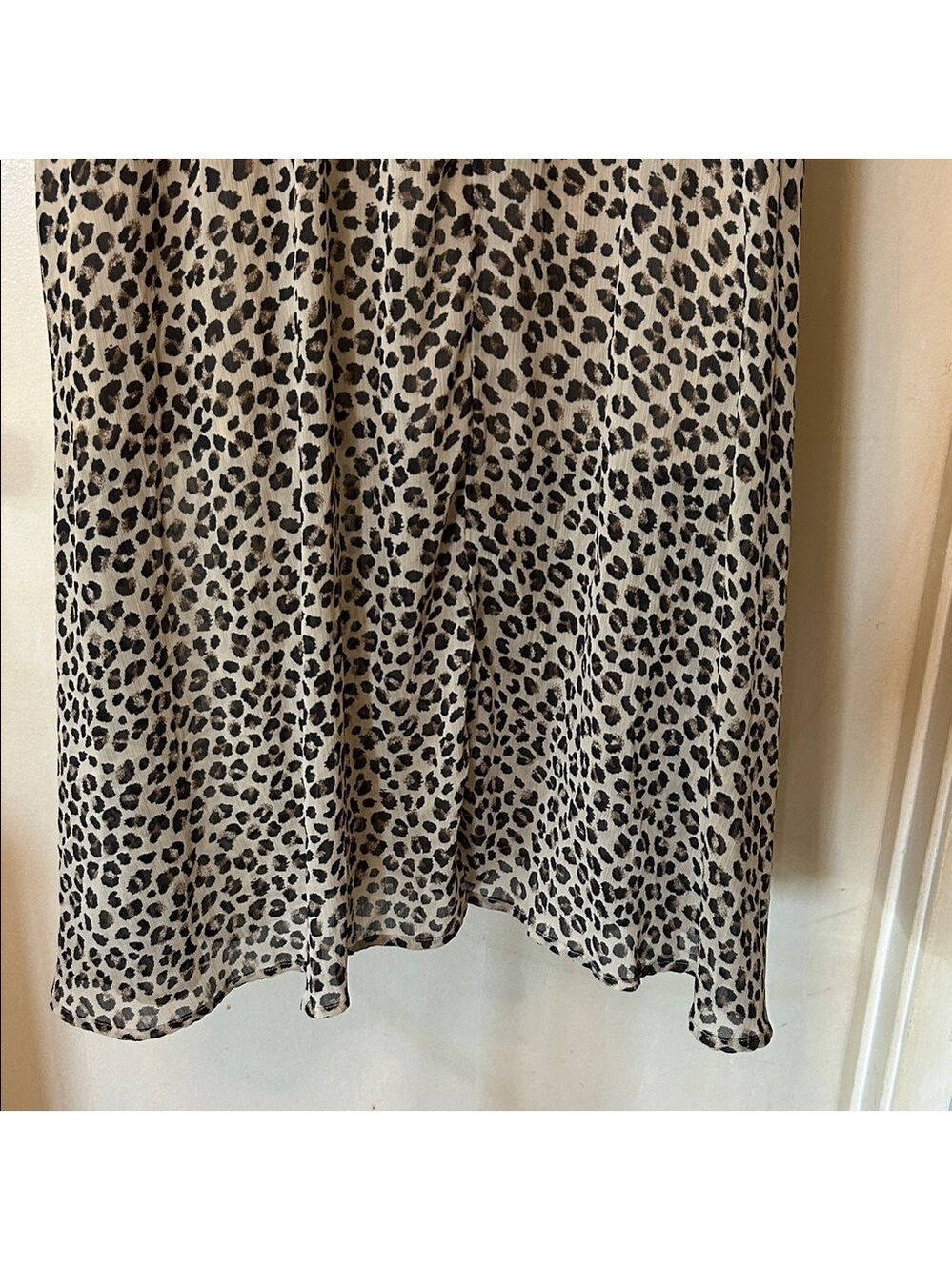 Abercrombie & Fitch Leopard Print Midi Dress size S - Picture 10 of 14